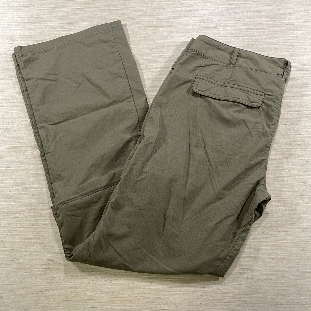 REI Womens 14 Convertible Hiking Pants Beige Zip Off Trail Cargo UPF 50 Gorpcore